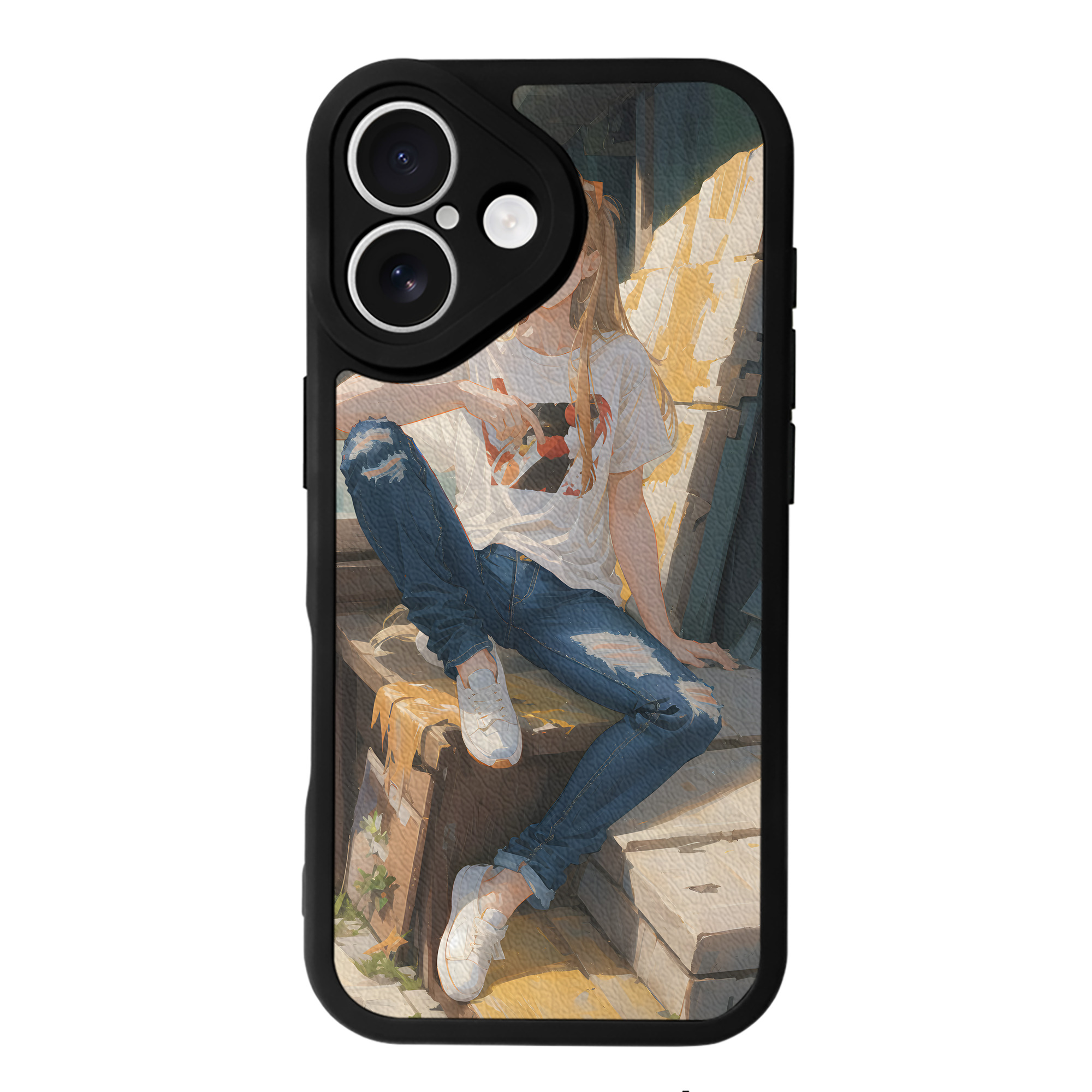 （画像用） EVA 新世紀エヴァンゲリオン 【iPhone 16シリーズ対応】シリコンスマホケース（レザー調） 材質：シリコン
